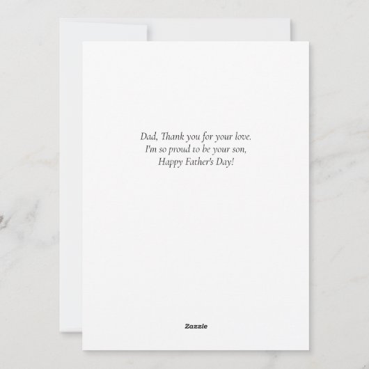 世界で一番素敵なパパのジグソーパズル 父の日 3枚の写真 シーズンカード (裏面)