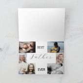 世界で一番素敵なパパ | 父の日6枚写真コラージュ カード (内部)