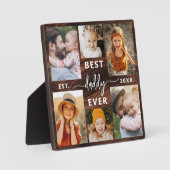 世界で一番素敵なパパ - 父の日 ウッド フォト コラージュ フォトプラーク (正面)