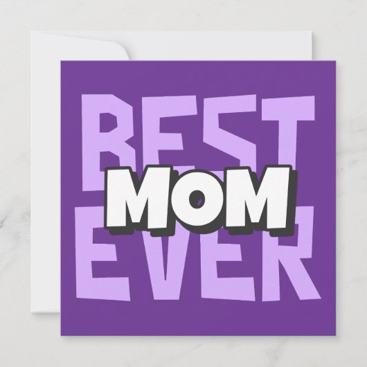 世界で一番素敵なママのカード – 母の日のグリーティング シーズンカード (正面)