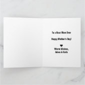 世界で一番素敵なママの写真 マザーズデー カード (内部)