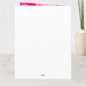 世界で一番素敵なママの写真 マザーズデー ピンク タイダイ カード (裏面)