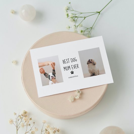 世界で一番素敵なママドッグの現代コラージュ写真