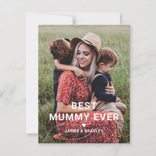 世界で一番素敵なママ いつだって大好き マザーズデイ フォト シーズンカード (正面)