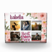 世界で一番素敵なママ エレガントなタイポグラフィーの写真コラージュ フォトブロック (正面)