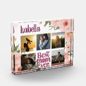 世界で一番素敵なママ エレガントなタイポグラフィーの写真コラージュ フォトブロック (左)