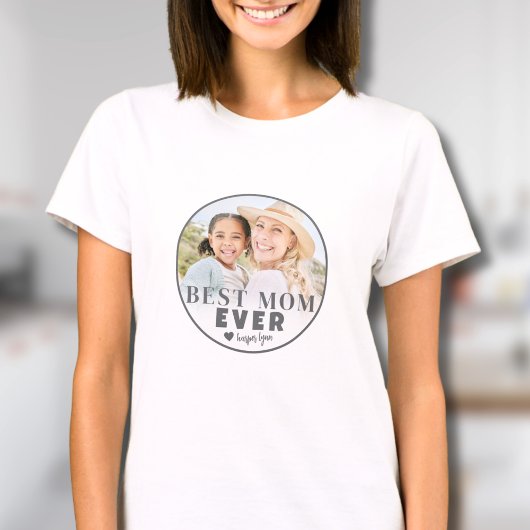 世界で一番素敵なママ　オリジナル写真のマザー Tシャツ