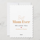 世界で一番素敵なママ シーズンカード (裏面)