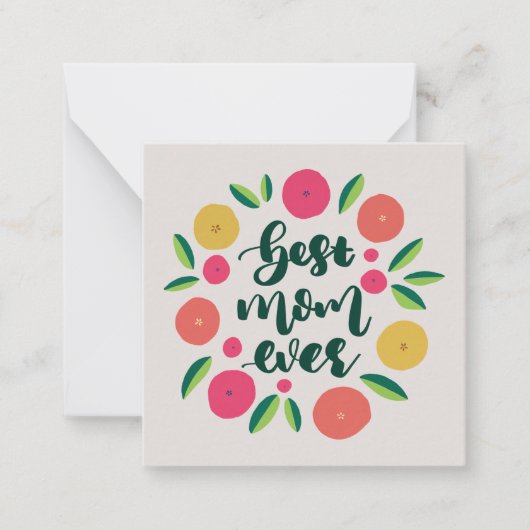 世界で一番素敵なママ ノートカード (正面)
