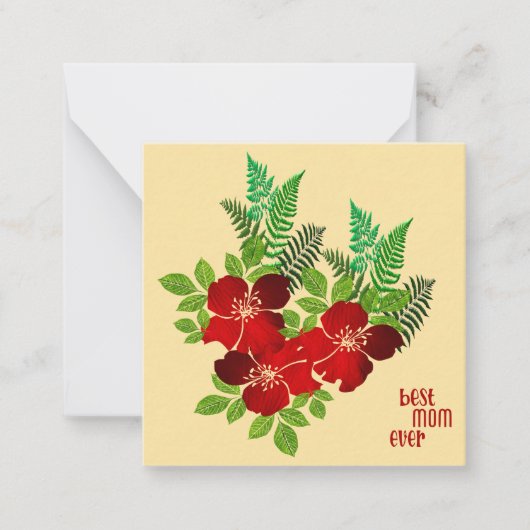 世界で一番素敵なママ ノートカード (正面)