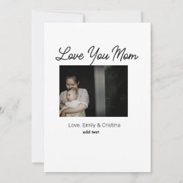 世界で一番素敵なママ ハッピーマザーズデー 写真と名前を追加 シーズンカード