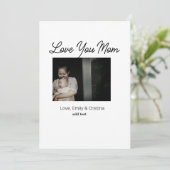 世界で一番素敵なママ ハッピー マザーズ デー 写真と名前を追加 シーズンカード (スタンド正面)