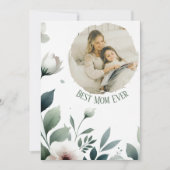 世界で一番素敵なママ - 写真入りオリジナルフラワーカード シーズンカード (正面)