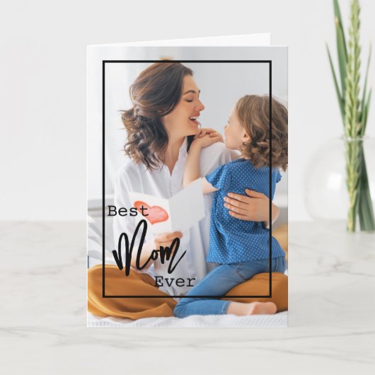 世界で一番素敵なママ | 写真 母の日 カード (正面)