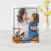 世界で一番素敵なママ | 写真 母の日 カード (黄色い花)