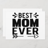 世界で一番素敵なママ！ 招待状 (正面/裏面)