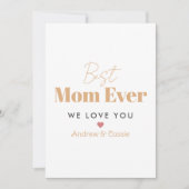 世界で一番素敵なママ 招待状 (正面)