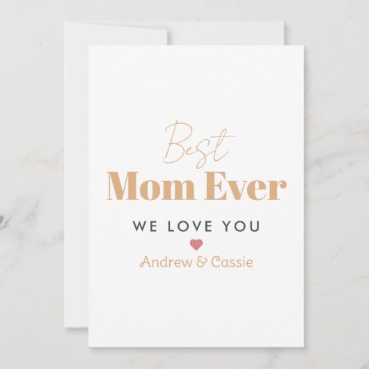 世界で一番素敵なママ 招待状 (正面)