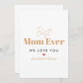 世界で一番素敵なママ 招待状 (正面/裏面)