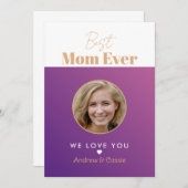 世界で一番素敵なママ 招待状 (正面/裏面)