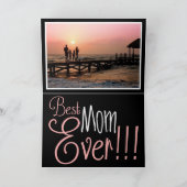 世界で一番素敵なママ!!! 母の日の写真付きグリーティングカード カード (内部)