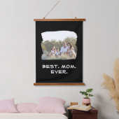 世界で一番素敵なママ 母の日ファミリーフォト 吊り下げ型タペストリー (寝室)