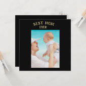 世界で一番素敵なママ 母の日 フォト パーソナライズ カード (正面/裏面インサイチュ)