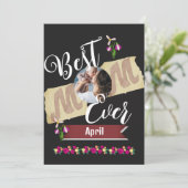 世界で一番素敵なママ、親子で1枚の家族写真 シーズンカード (スタンド正面)