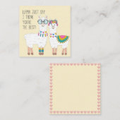 世界で一番素敵なラマたち ノートカード (正面/裏面)