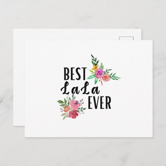 世界で一番素敵なララ 誕生日おめでとう ポストカード (正面/裏面)