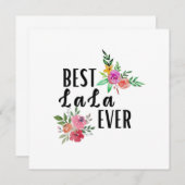 世界で一番素敵なララ 誕生日おめでとう 招待状 (正面/裏面)