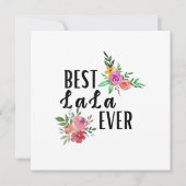 世界で一番素敵なララ 誕生日おめでとう 招待状 (正面)