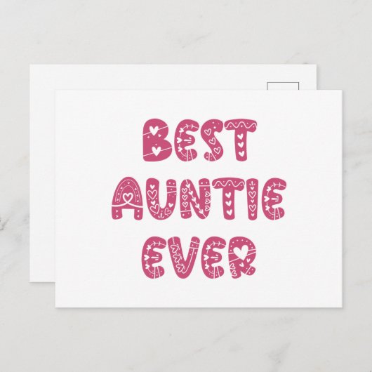 世界で一番素敵な叔母さん ポストカード (正面/裏面)