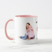 世界で一番素敵な叔母さん Tia 家族写真 愛してるよ 叔母さん マグカップ (左)