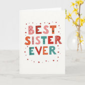 世界で一番素敵な姉妹♥ドットカード カード (黄色い花)