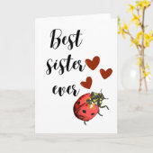 世界で一番素敵な姉妹 レディバグ カード (黄色い花)