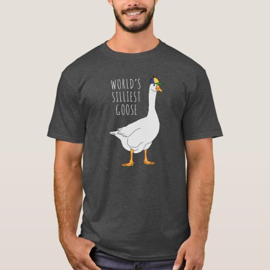 世界で一番馬鹿げたガチョウの友達 Tシャツ (正面)