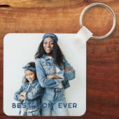 世界で二つとない写真　最高のママ キーホルダー (裏面)