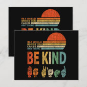 世界で何者にもなれる場所で優しくあれのサイン エンクロージャーカード (正面/裏面)