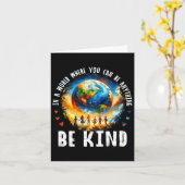 世界で優しい子どもたち地球アンチいじめ団結 カード (黄色い花)