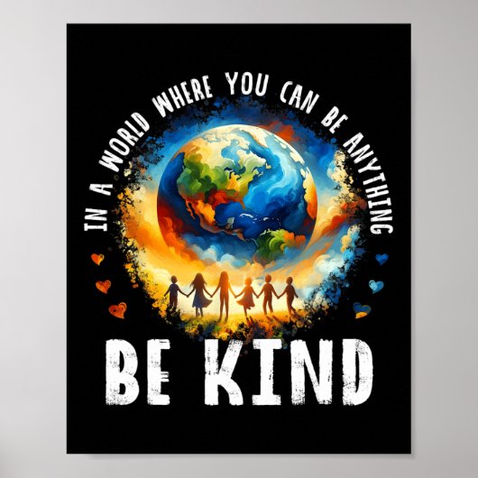 世界で優しい子どもたち地球アンチいじめ団結 ポスター (正面)