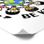 世界で優しい子どもたち地球アンチいじめ団結 ポスター (角)