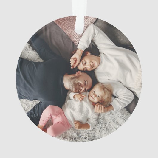 世界で初めてのパンデミックと共にクリスマス写真 オーナメント (裏面)