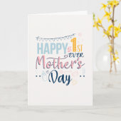 世界で初めての母の日 初めてのママ カード (黄色い花)
