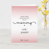 世界で初めての母の日 新しいママへの特別なギフト カード (黄色い花)