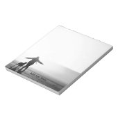 世界で唯一の女性と犬 ノートパッド (回転)