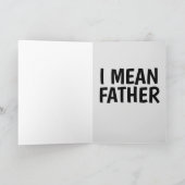 世界で最もおならがうまいパパ いつだって面白いカード カード (内部)