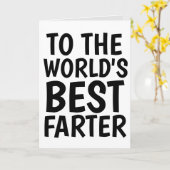 世界で最もおならがうまいパパ いつだって面白いカード カード (黄色い花)