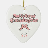 世界で最もかわいい孫娘 セラミックオーナメント (右)