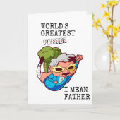 世界で最もすごいおなら王、つまり父 カード (黄色い花)